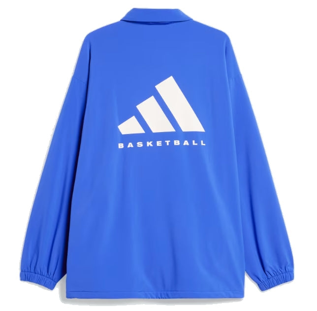 adidas Basketball Coach Jacket Asia Sizing 'Blue' IW1633