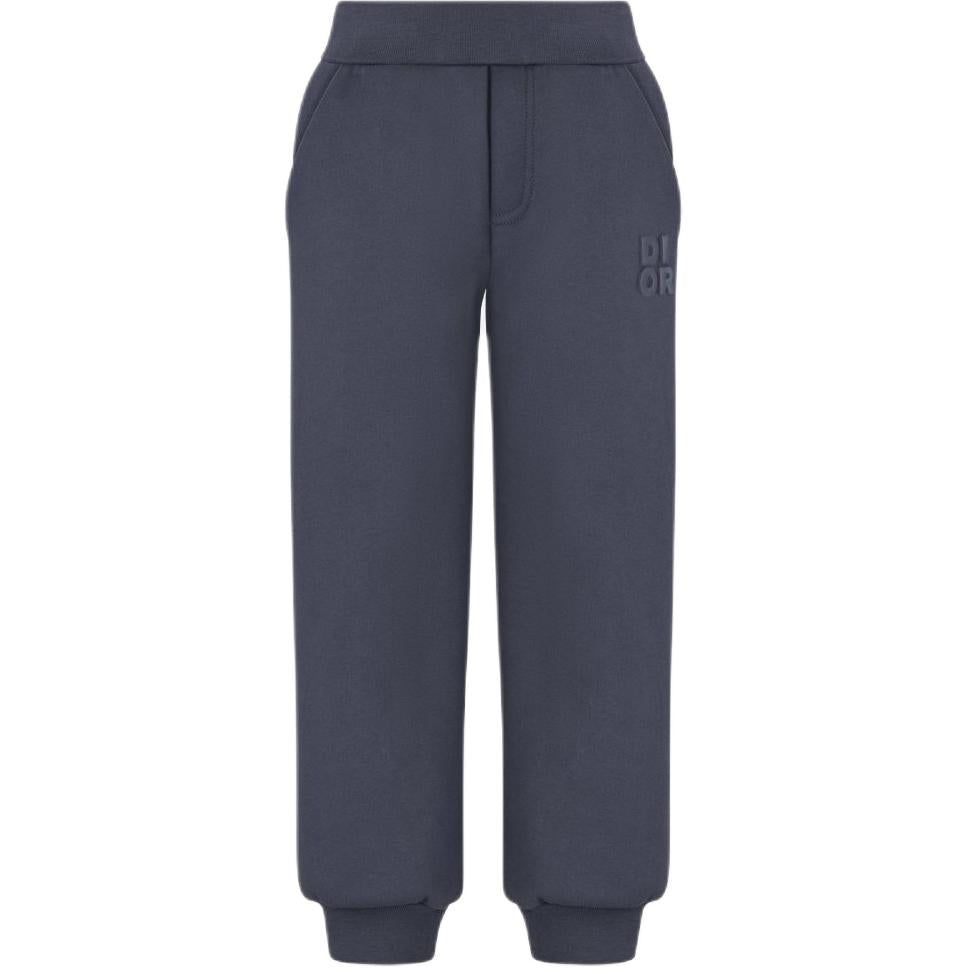 Kids' DIOR Knitted Sweatpants SS25 Marine Blue