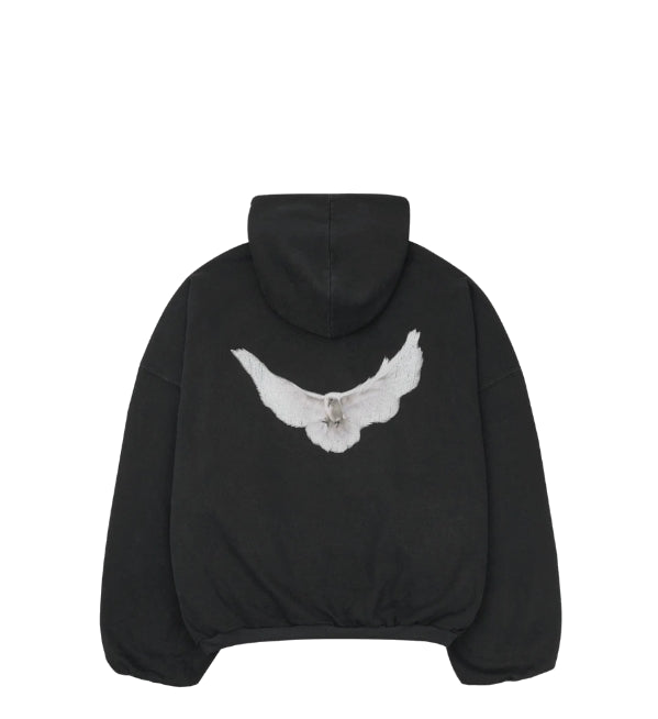 Yeezy Gap Engineered By Balenciaga Dove Hoodie Washed 'Black' 472996-00