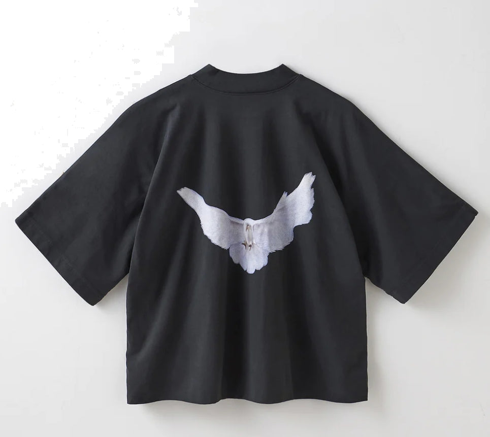 Yeezy Gap Engineered by Balenciaga SS22 Dove No Seam T-Shirt 'Black' 471281-05