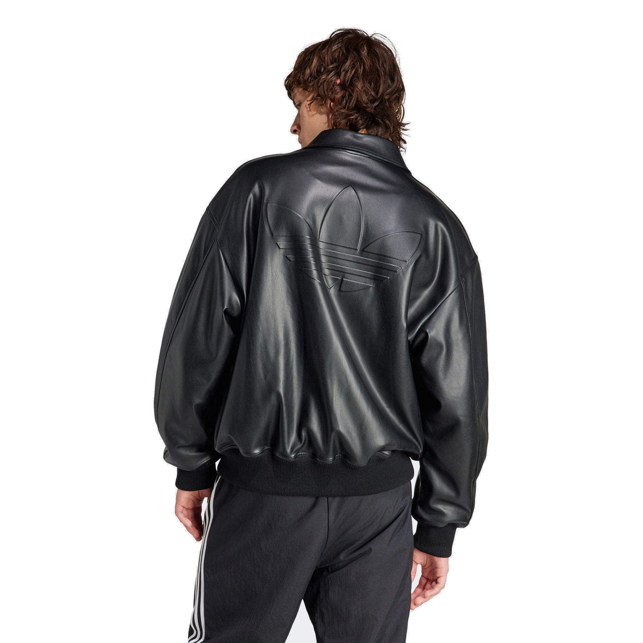 adidas Classic Street Embossed Jacket Asia Sizing 'Black' IP3281