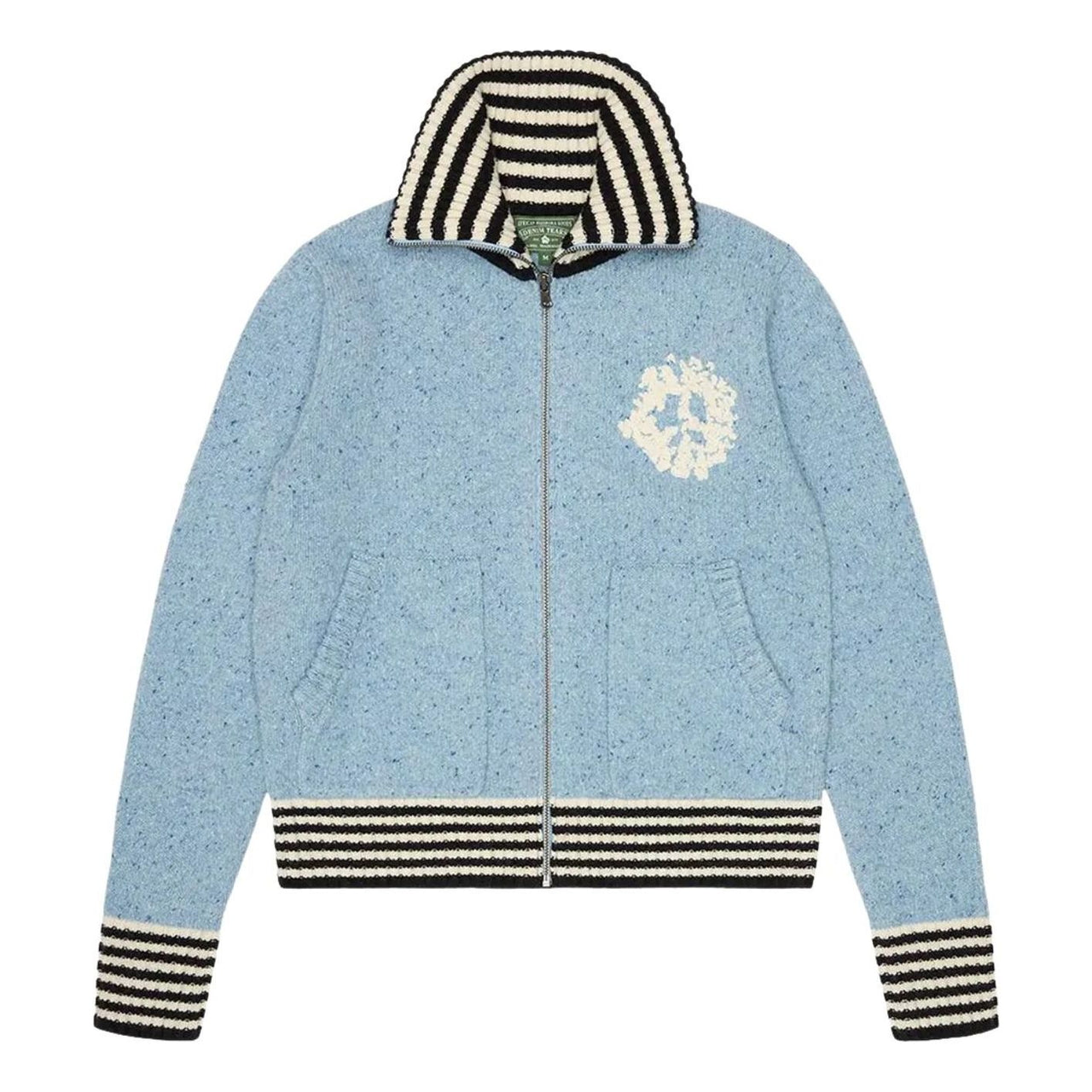 Denim Tears University Zip Up Sweater 'Blue' FW25TSA10731811