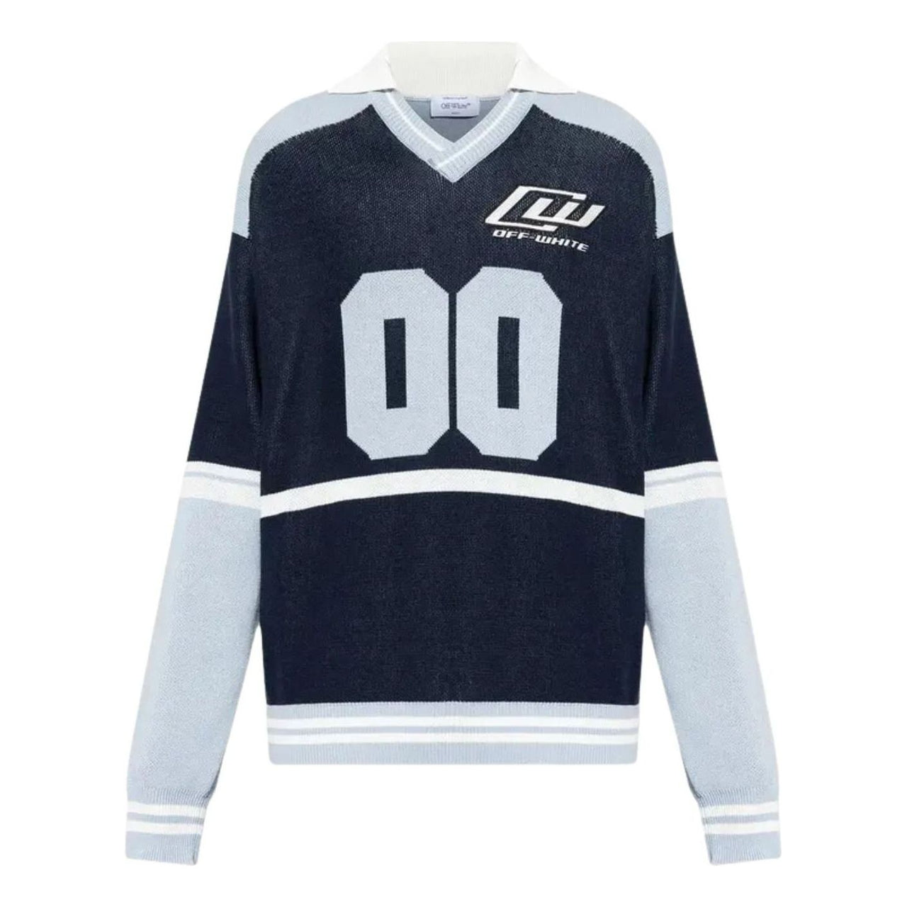 Off-White OWR 00 Sporty Knit Long-Sleeve Polo 'Black' 44MHV008S26K001001
