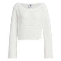 (WMNS) adidas Summer Knit Sheer Long Sleeve Top 'White' JI7043