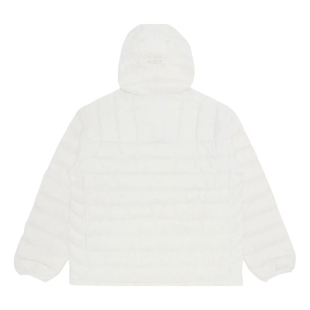 Supreme Micro Down Half Zip Hooded Pullover 'White Red' SUP-FW23-240