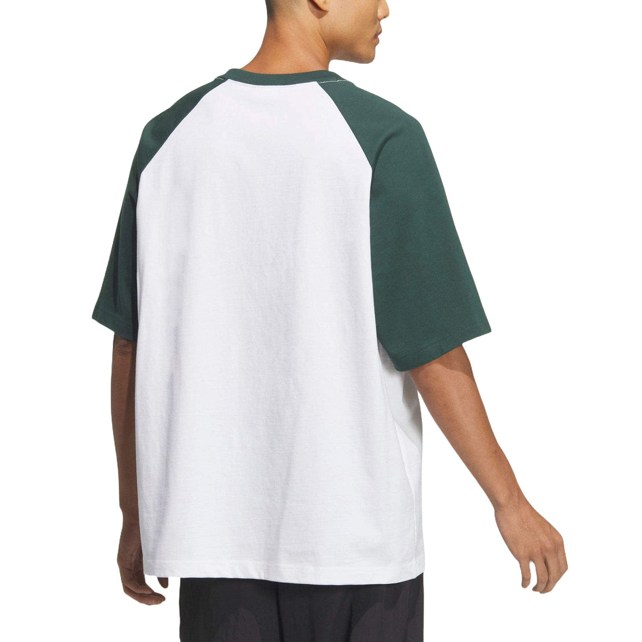 adidas Adicolor Raglan T-Shirt Asia Sizing 'White Green' JM7264