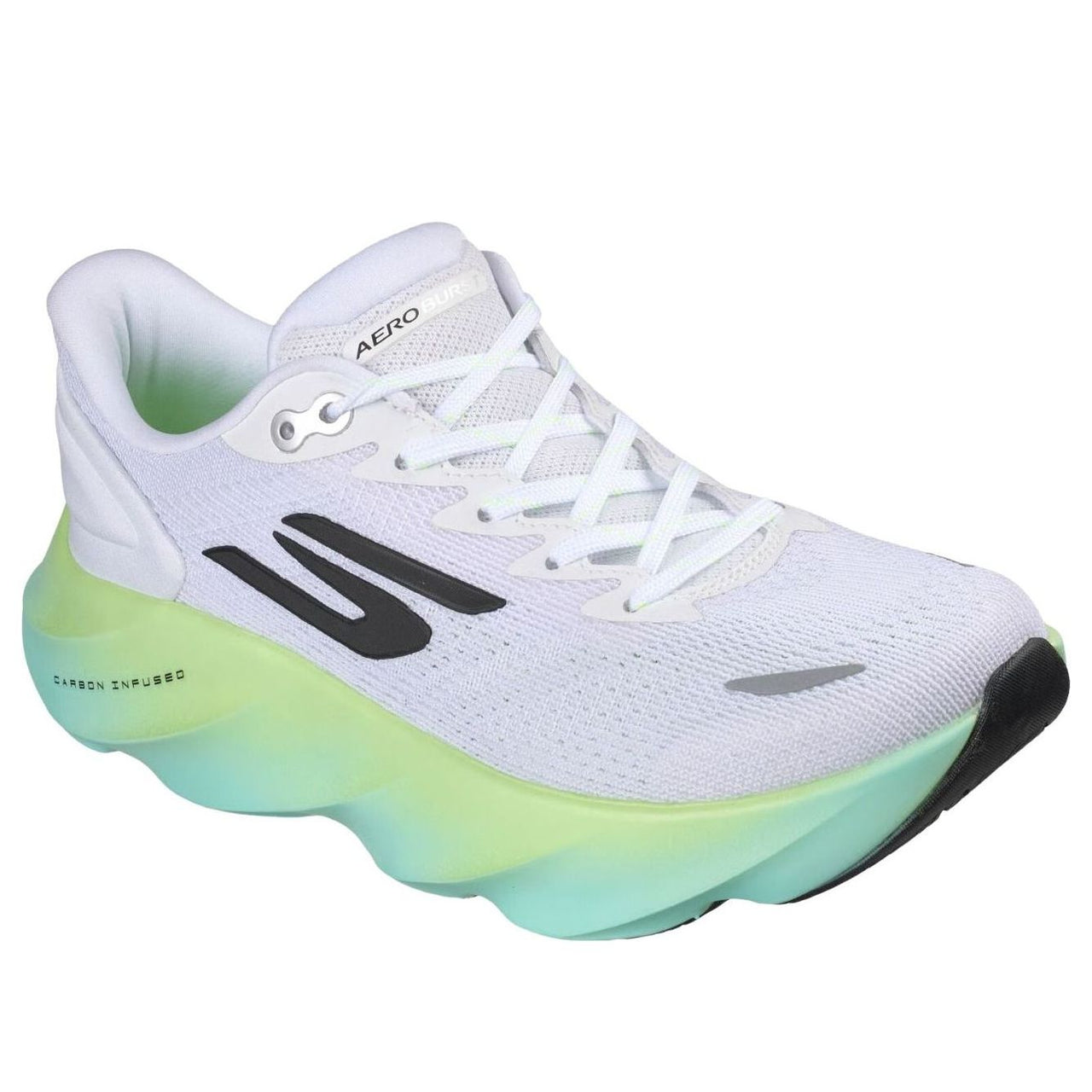 (WMNS) Skechers Aero Burst 'White Lime' 172210-WLM