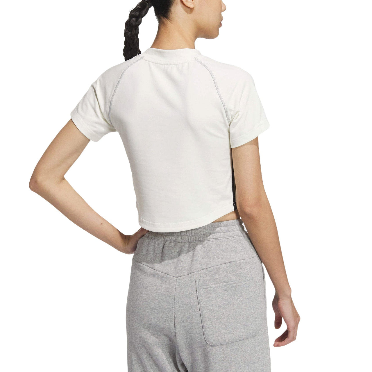 (WMNS) adidas Dance Crop T-Shirt Asia Sizing 'White' JJ1113