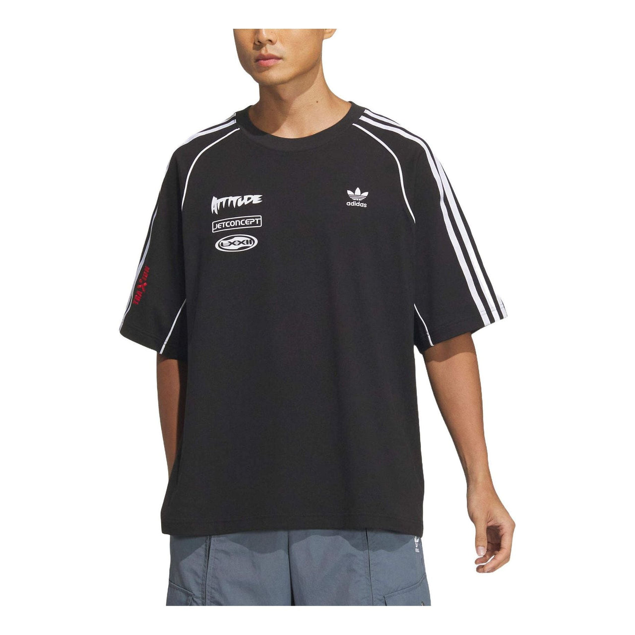 adidas Motorcore Graphic T-Shirt Asia Sizing 'Black' JL8422