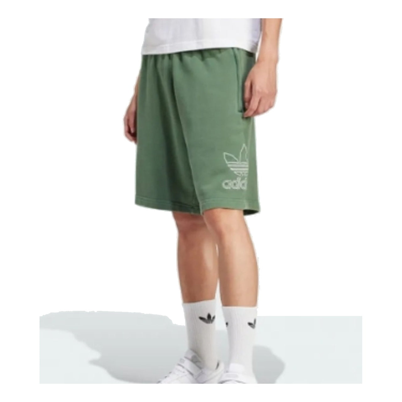 adidas Adicolor Outline Trefoil Shorts Asia Sizing 'Green' IR8004