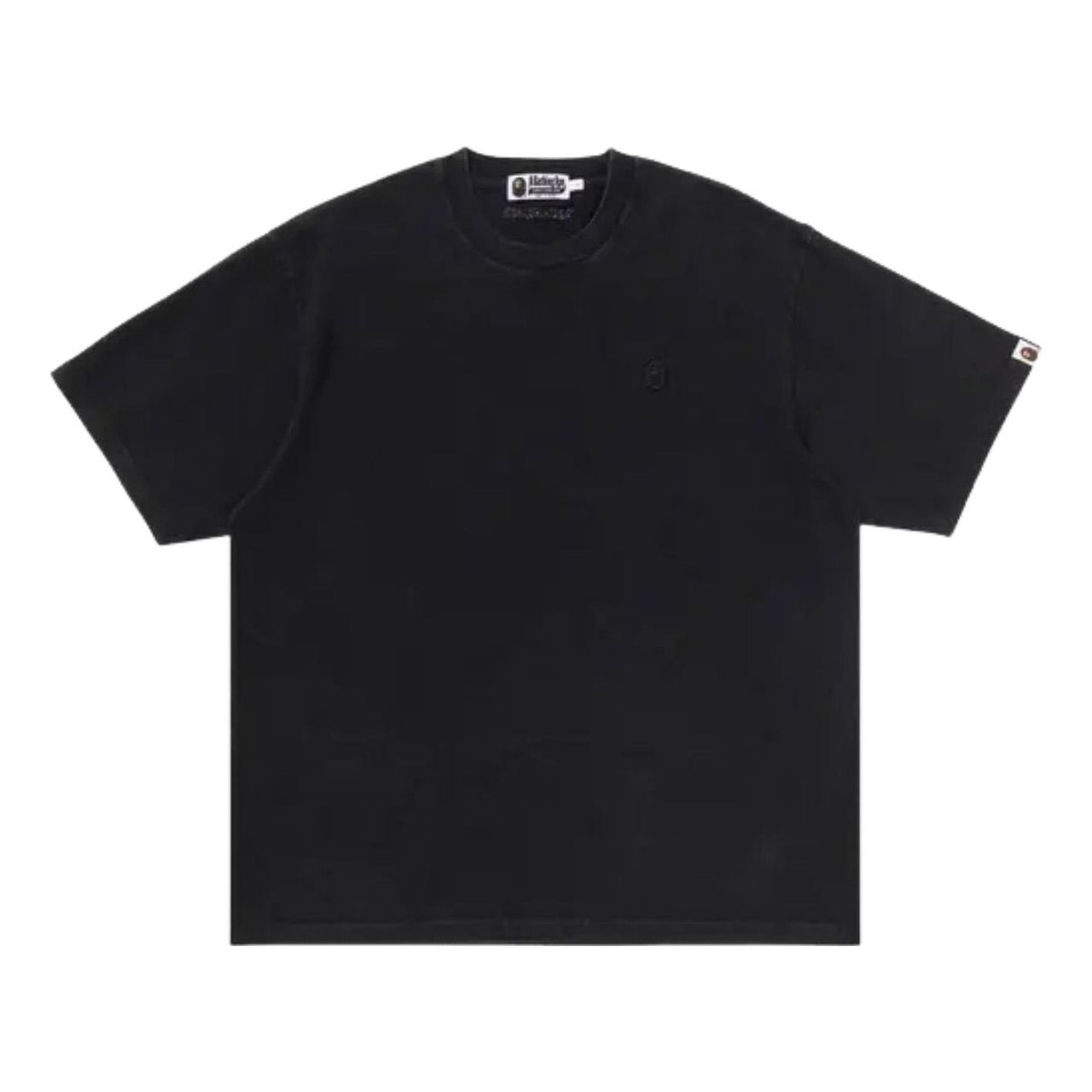 A Bathing Ape Garment Dye One Point Relaxed Fit T-Shirt 'Black' 1M30109306-BLACK