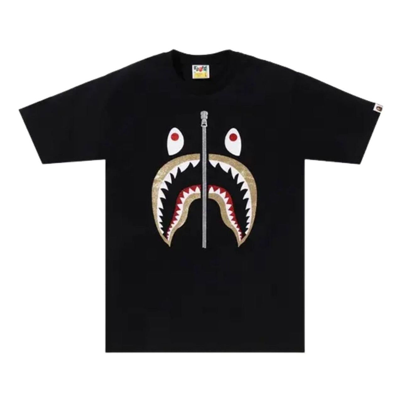 A Bathing Ape Glitter Shark T-Shirt 'Black' 1M30110029-BLACK