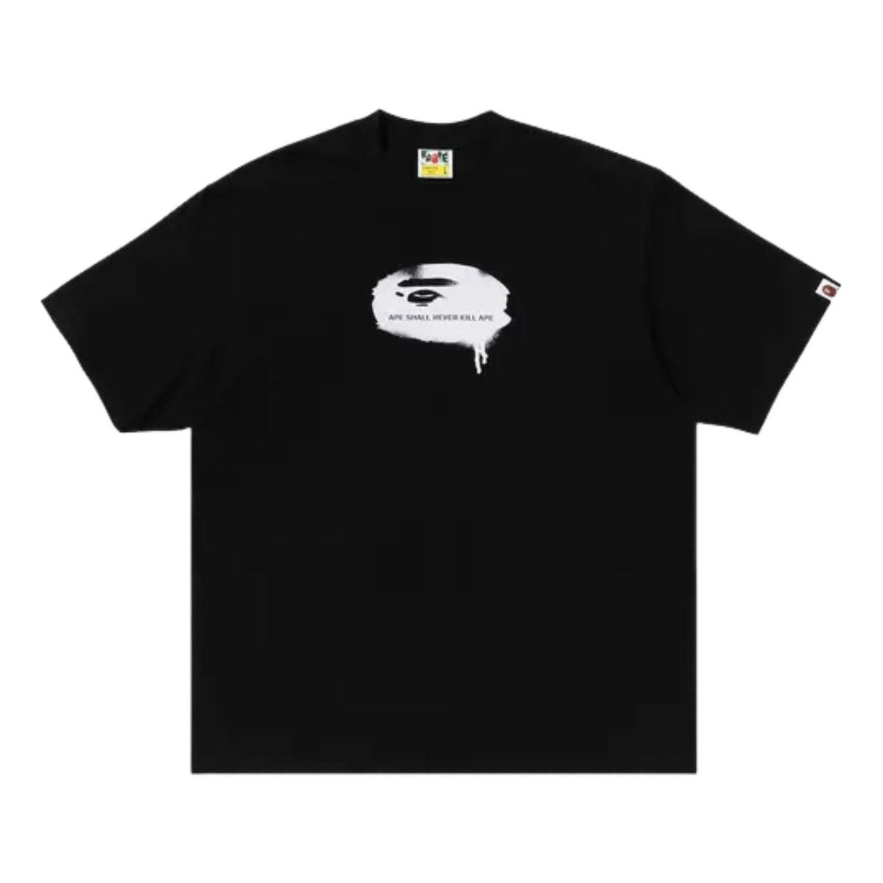 A Bathing Ape Graffiti Ape Face T-Shirt 'Black' 1M30110341-BLACK