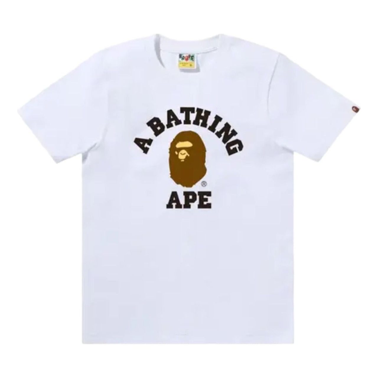 A Bathing Ape College T-Shirt 'White' 1M30210001-WHITE