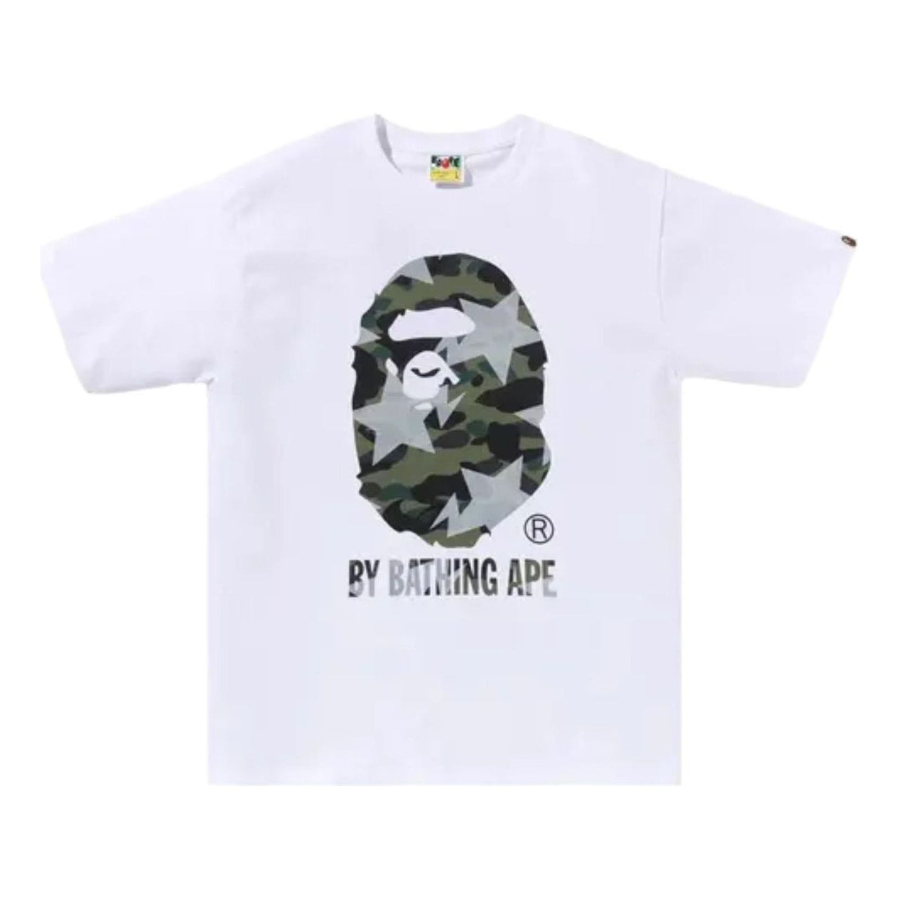 A Bathing Ape Over Print 1st Camo T-Shirt 'White Green' 1M30110023-WHITE-GREEN