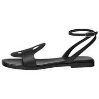 HERMES Julie Strap Sandals Women's Black
