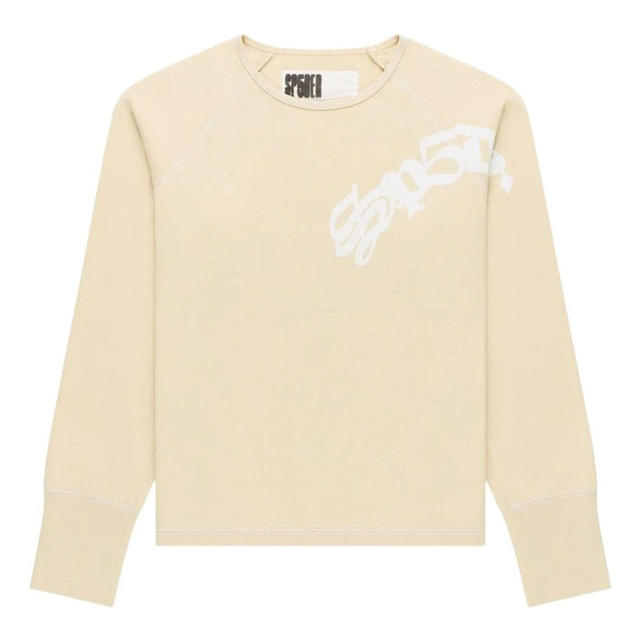 Sp5der Oxy Long-Sleeve T-Shirt 'Cream' KN002SS26CRM