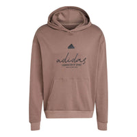 adidas Brand Love French Terry Hoodie Asia Sizing 'Valentine's Day Brown' IW3534