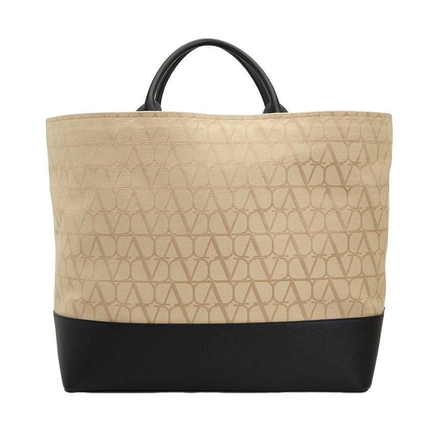 Valentino SS24 Tote Bag 'Beige Black' B0C55HND716