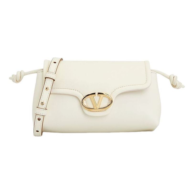 (WMNS) Valentino Mini V Logo 1960 Nappa Leather Bag 'Ivory' P0AC4ZFJ098