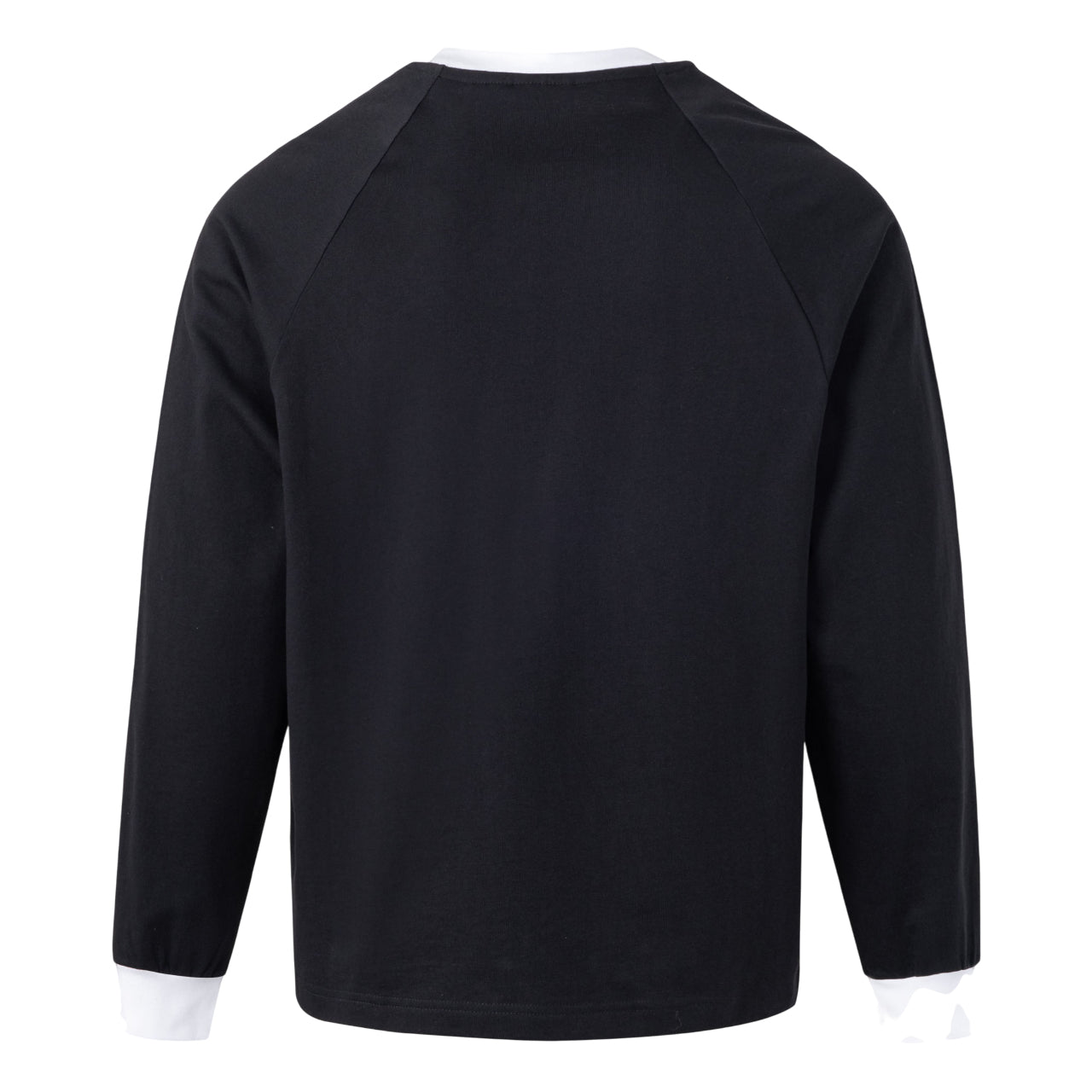 adidas Classic Long Sleeve T-shirt Asia Sizing 'Black White' KE5824