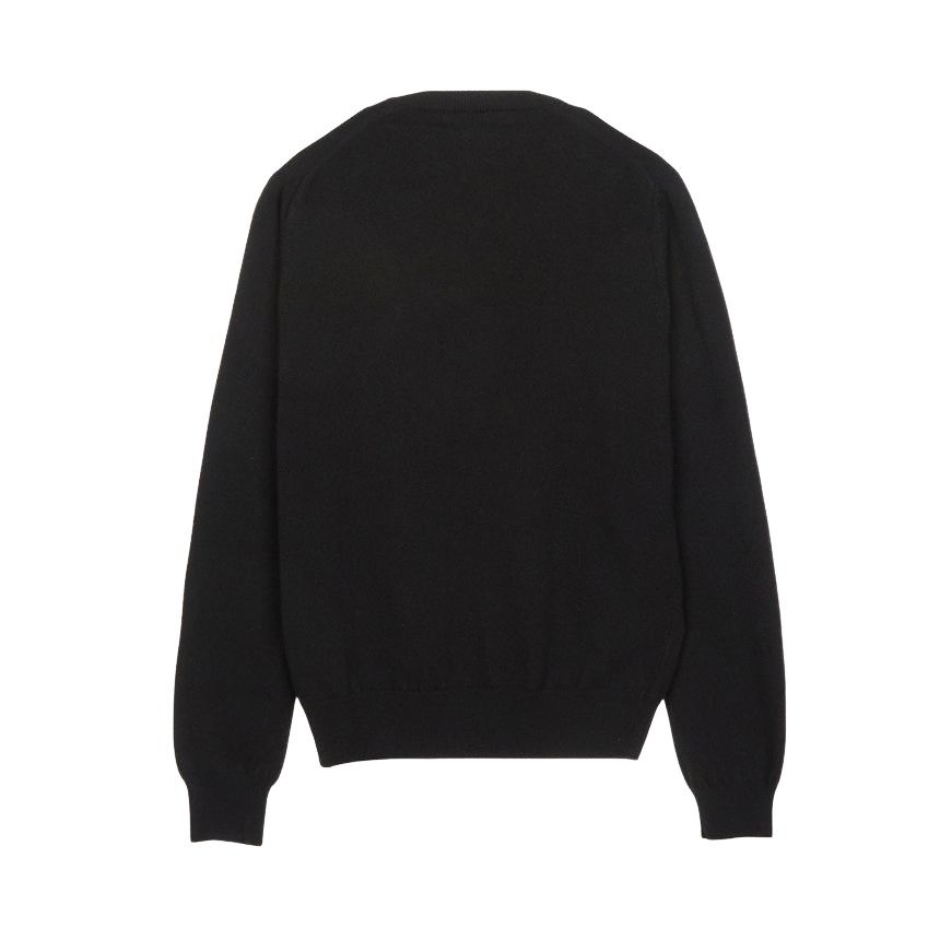 COMME des GARCONS PLAY FW25 x Invader Double Pixel Heart Knitwear 'Black' AZ-N086-051-1