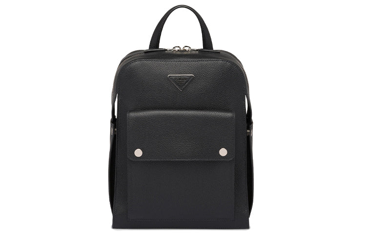 PRADA Calfskin Backpack Men's Black