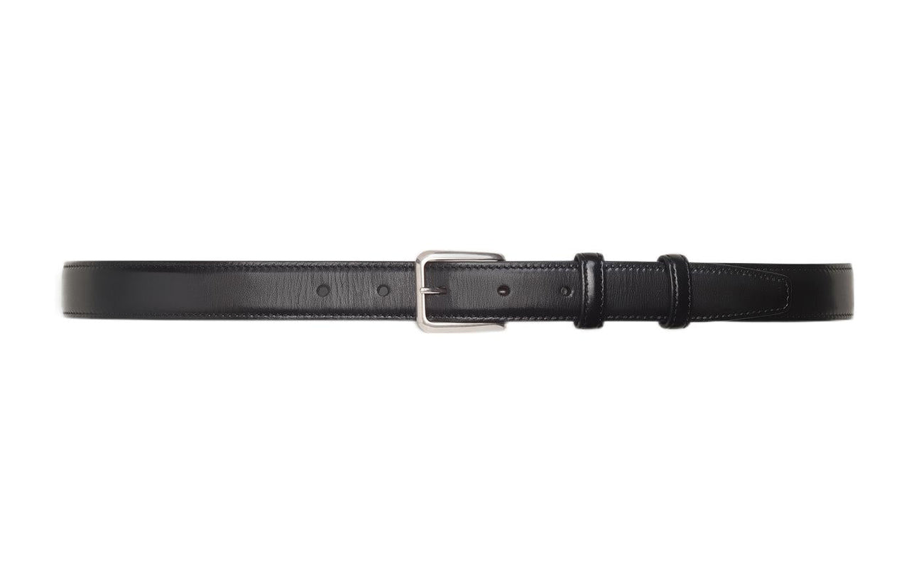 CELINE Fashion Elegance Delicate Versatile Pin Buckle Belt Men's Black Width: 2.5cm