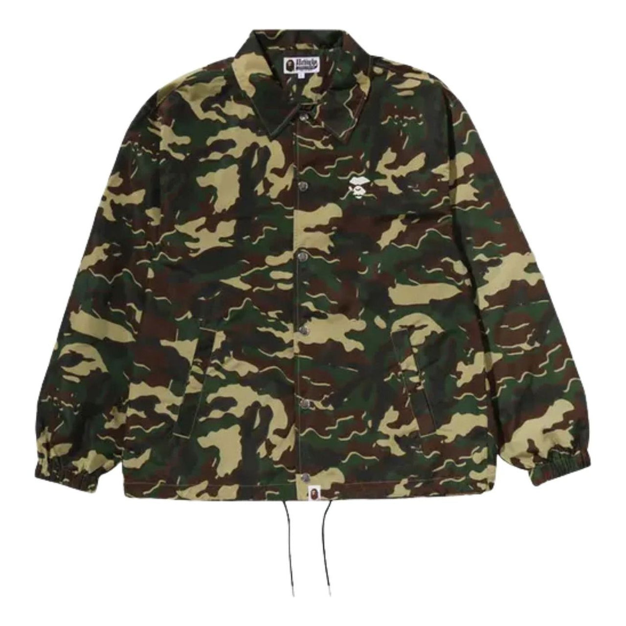 A Bathing Ape Glitch Woodland Camo Coach Jacket 'Green' 1M30-140-303-GREEN