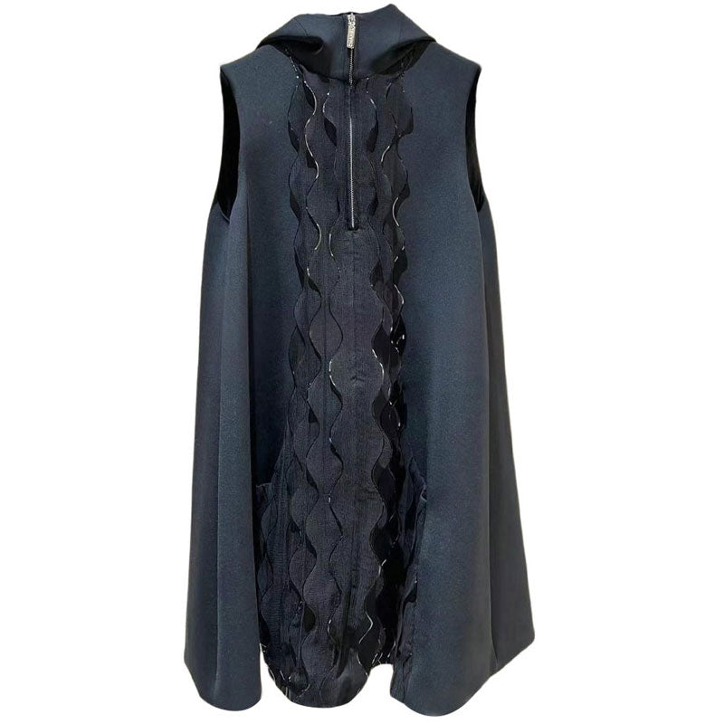 CHANEL SS25 Sleeveless Dress Women's Black