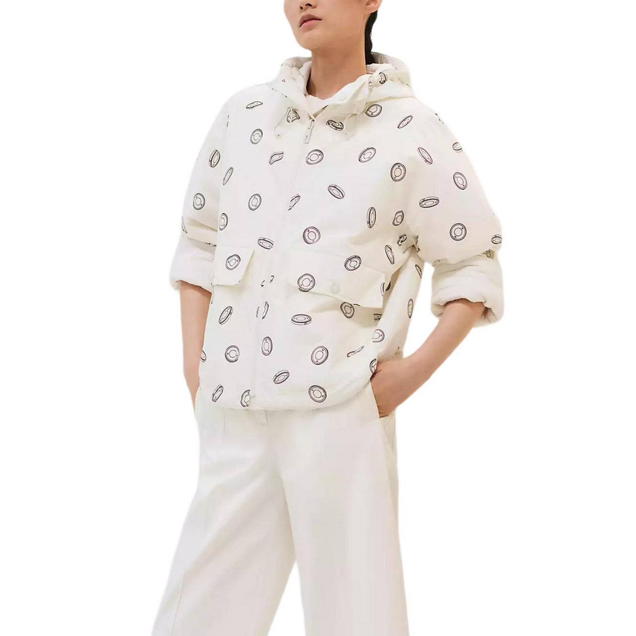 HERMES Jackets Coats Women's White