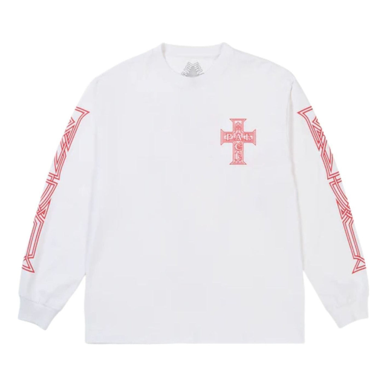 Palace Y So Cross Long-Sleeve T-shirt 'White' P30LS004