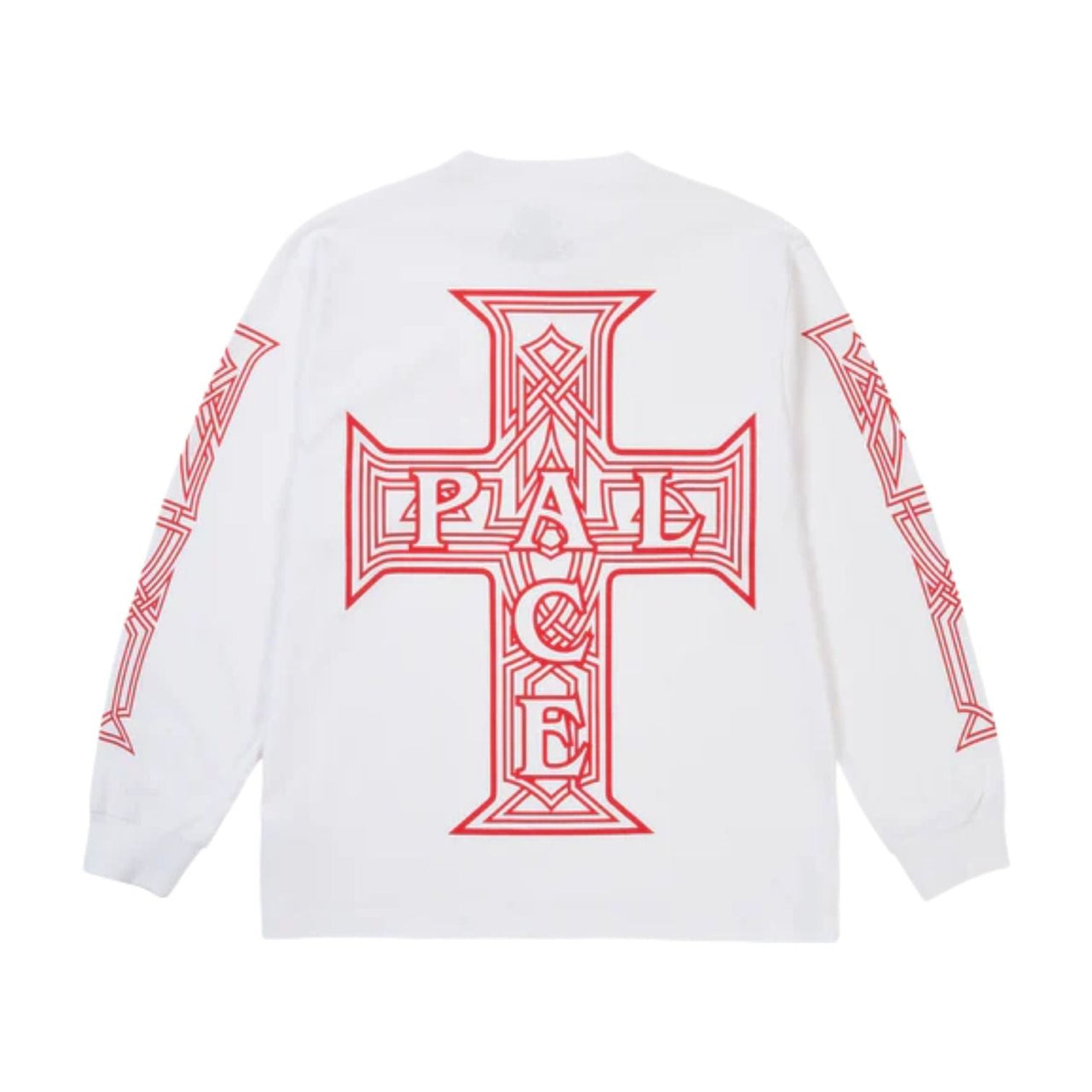 Palace Y So Cross Long-Sleeve T-shirt 'White' P30LS004