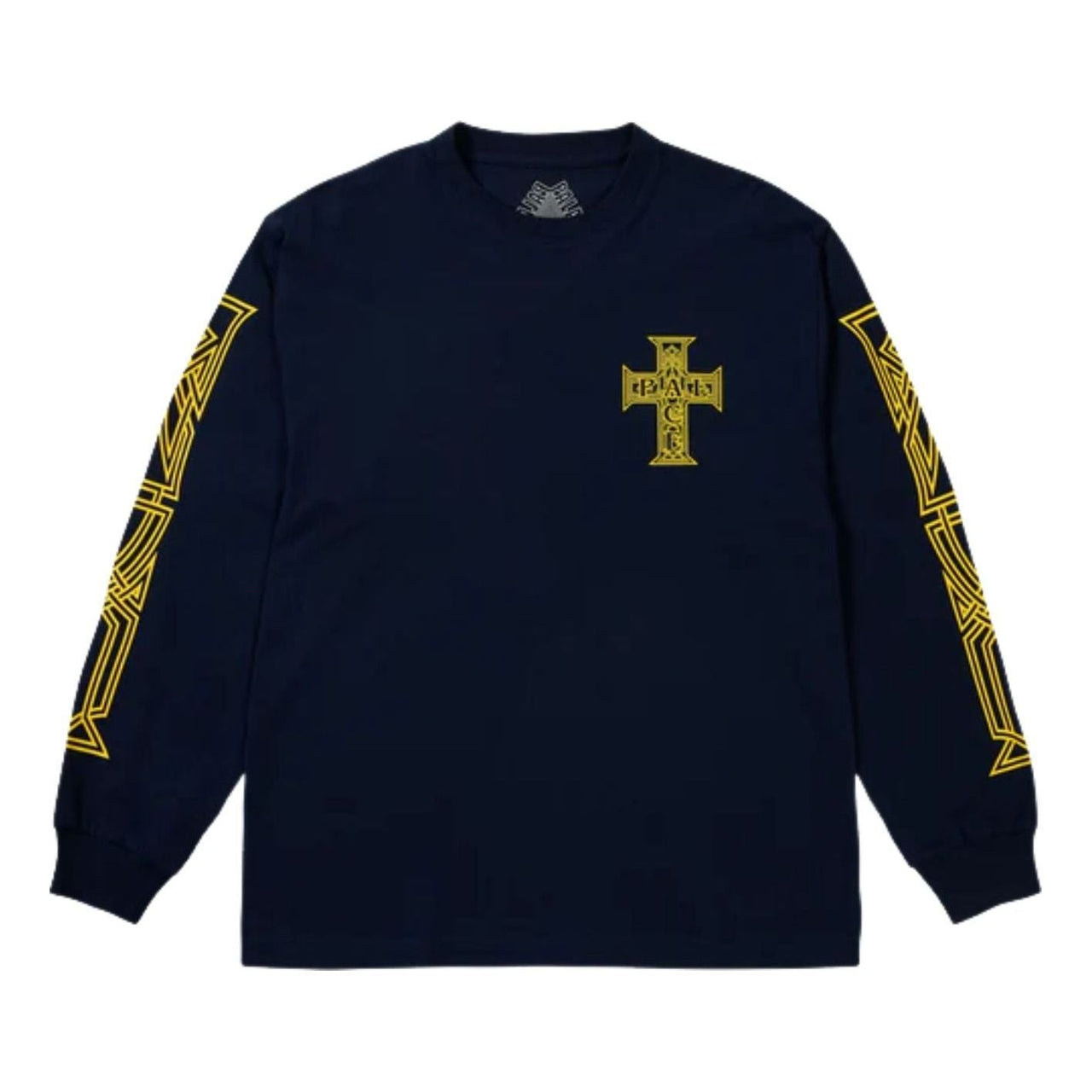 Palace Y So Cross Long-Sleeve T-Shirt 'Navy' P30LS006