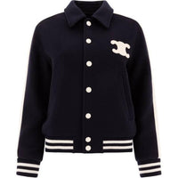 CELINE Triomphe Teddy Jacket In Double Face Cashmere