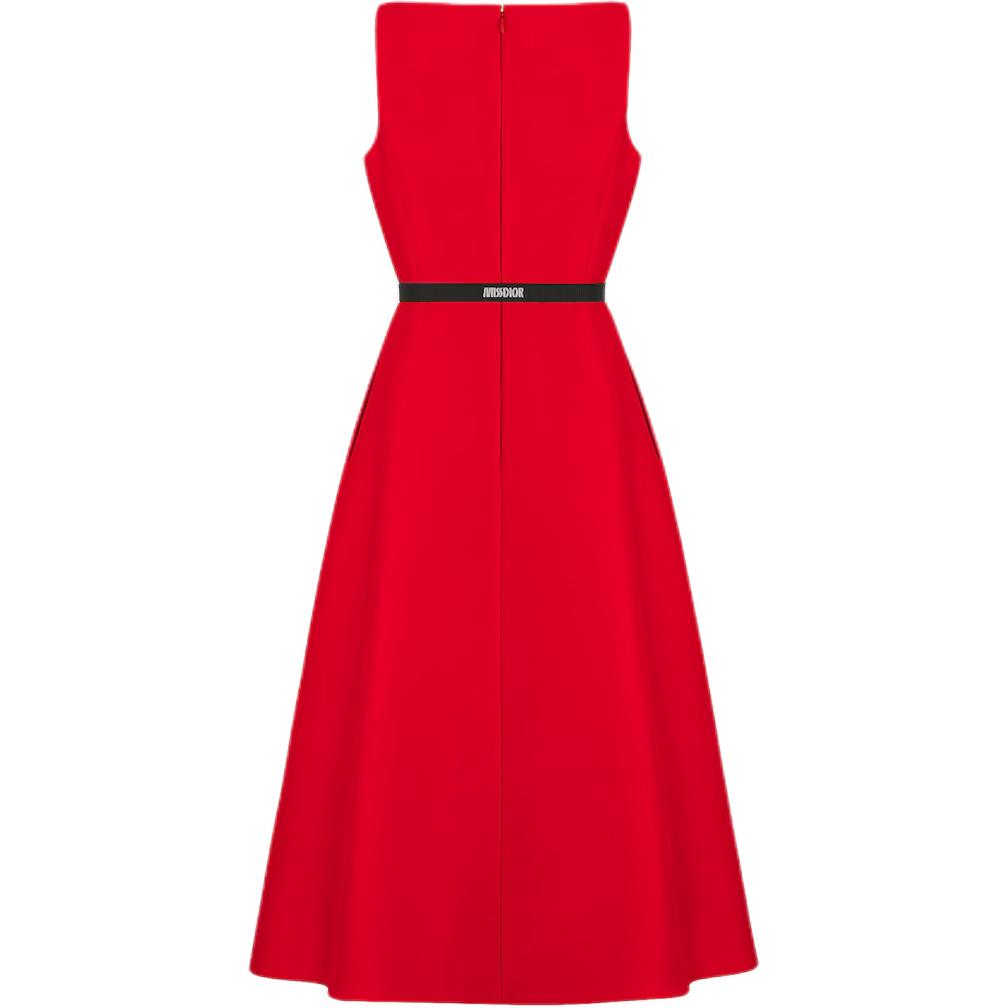 DIOR Sleeveless Dress Women's Red