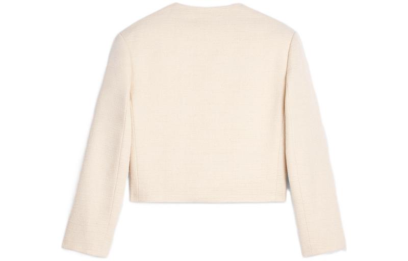 CELINE Cropped Coats Women's Vanilla