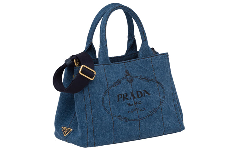 PRADA Denim Handbag Women's Blue