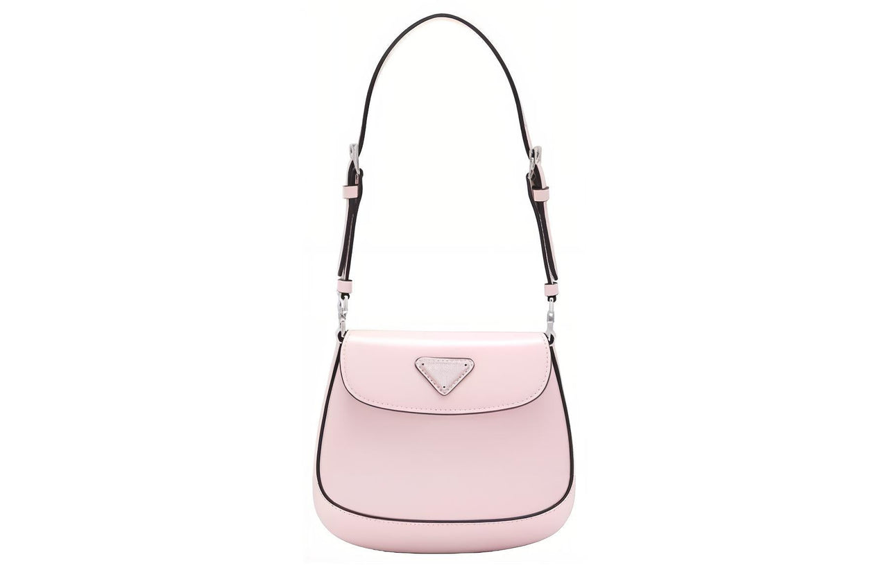 PRADA Cleo Leather Shoulder Bag Crossbody Bag Handbag Women's Pink