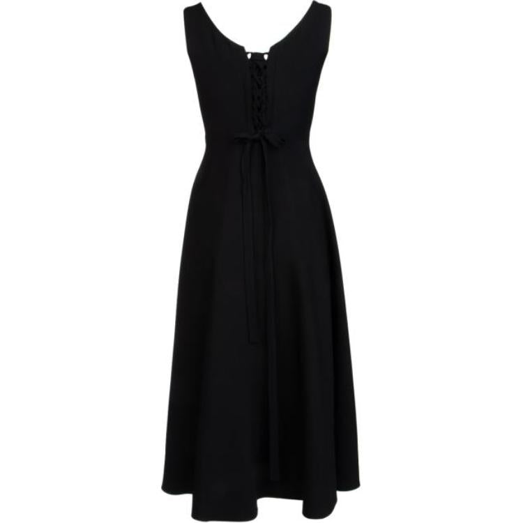 DIOR V Neck Flared Dress