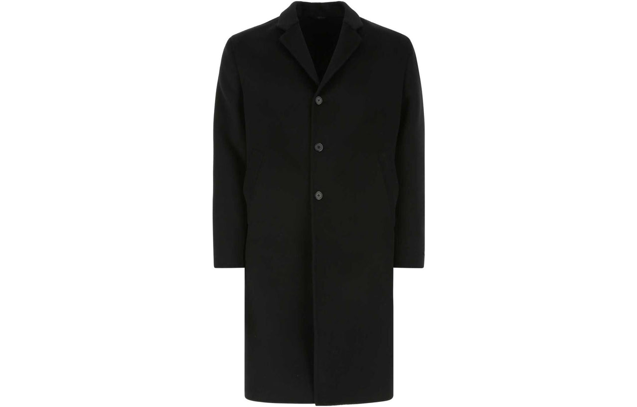 PRADA Coats Men Navy Blue