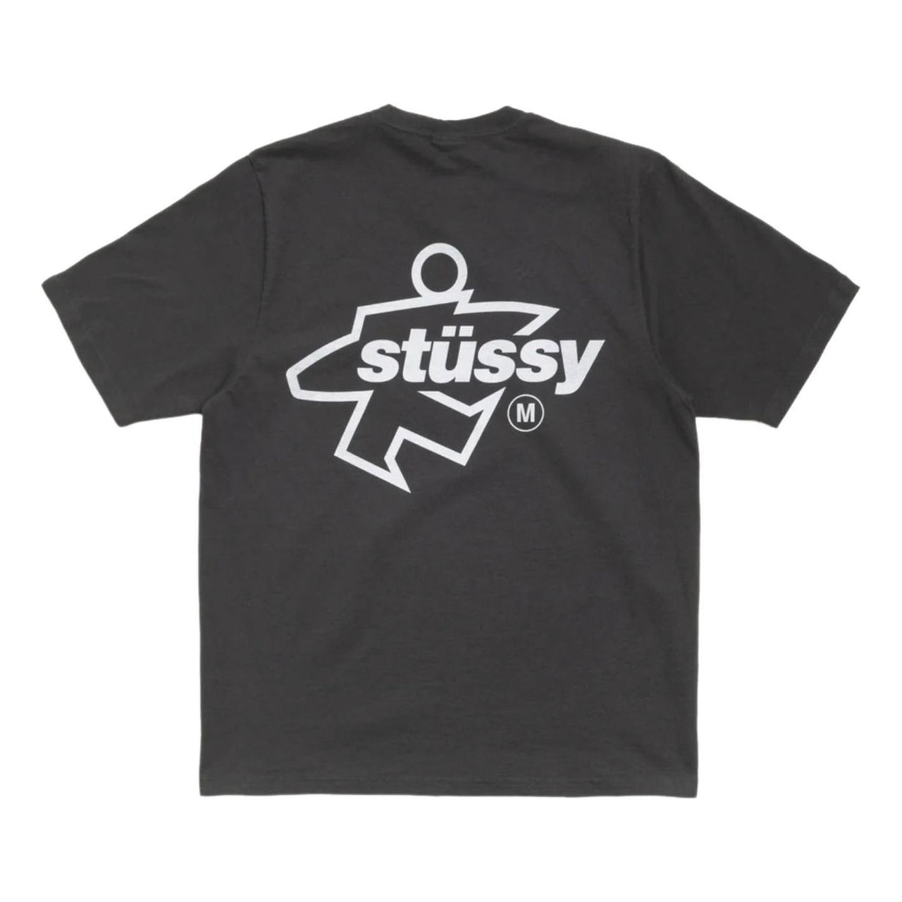 Stussy Surf Size T-Shirt Pigment Dyed 'Faded Black' 1905180-FADE