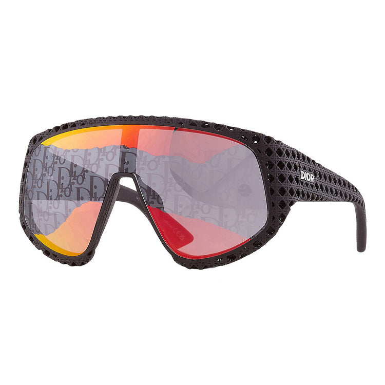 DIOR Acetate Irregular Shape Sunglasses Men's Black