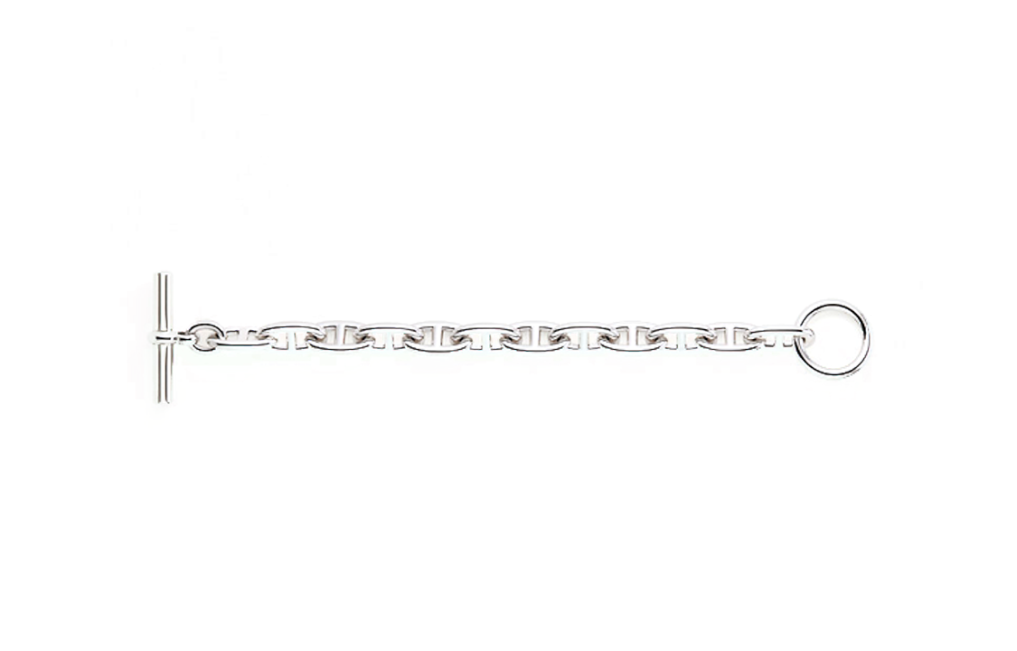 HERMES 925 Sterling Silver Bracelets Women's Silver