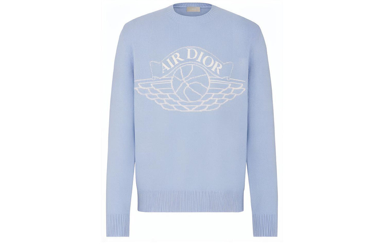 DIOR x Jordan Sweater Men's Light Blue
