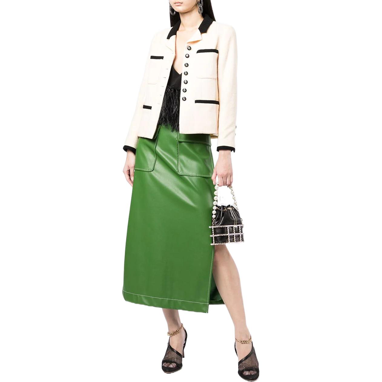 CHANEL 1996 CC-buttons Single-breasted Tweed Jacket