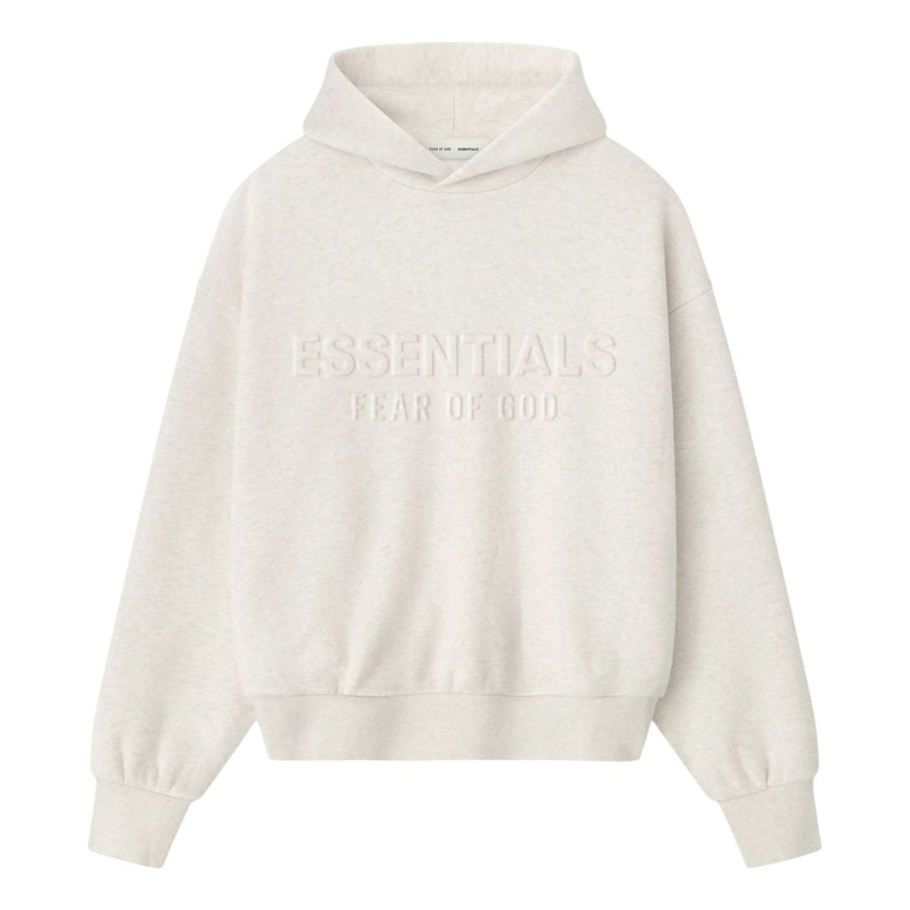 Fear of God Essentials Embossed Fear of God Essentials Classic Hoodie 'Oatmeal Heather' 192HO256212F