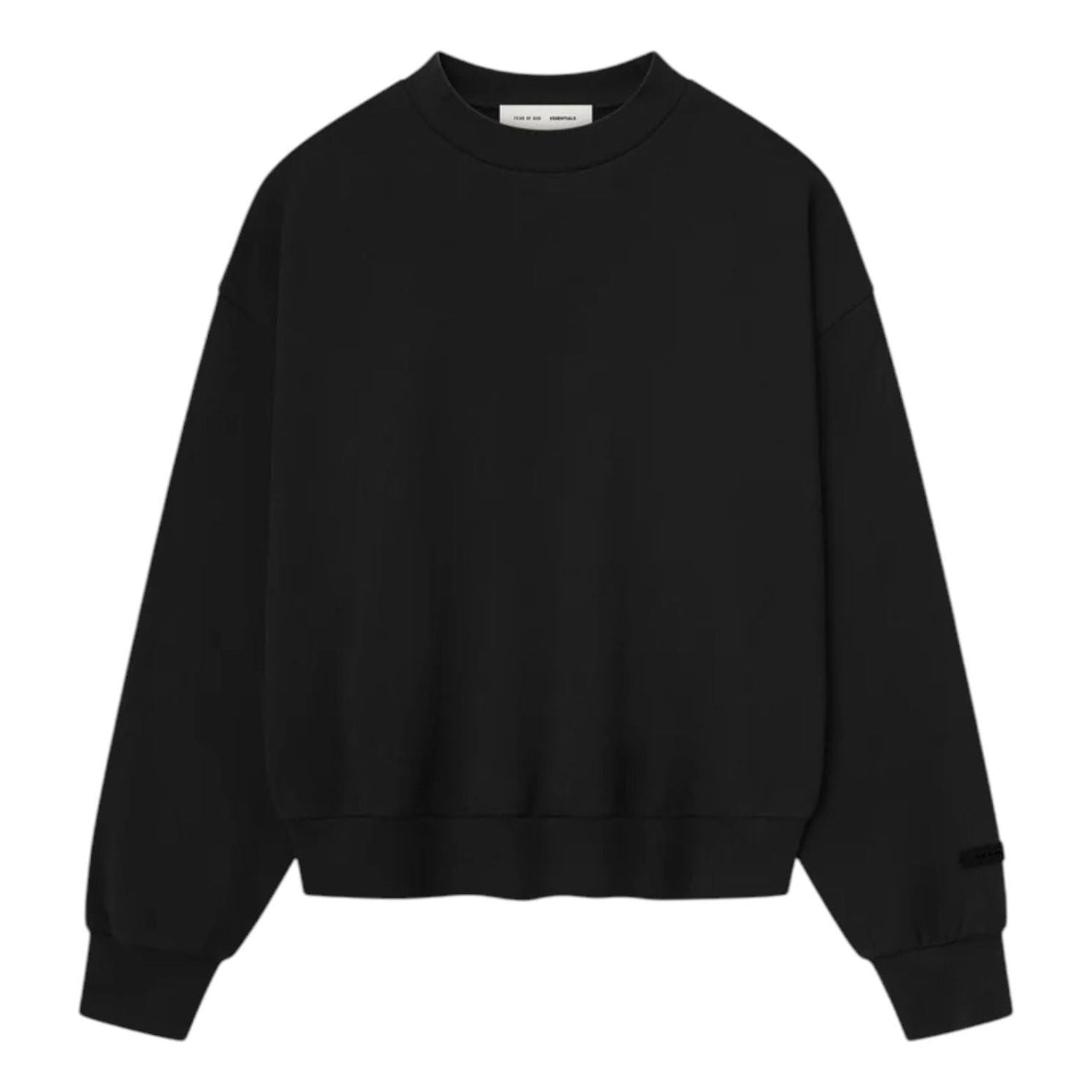 Fear of God Essentials Classic Crewneck Sweatshirt 'Jet Black' 192SP252040F