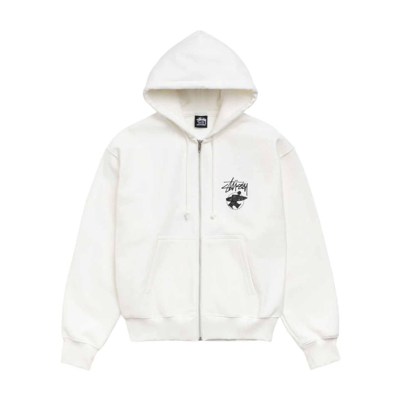 Stussy Long Haul Zip Hoodie 'Off White' 1975185-OFF