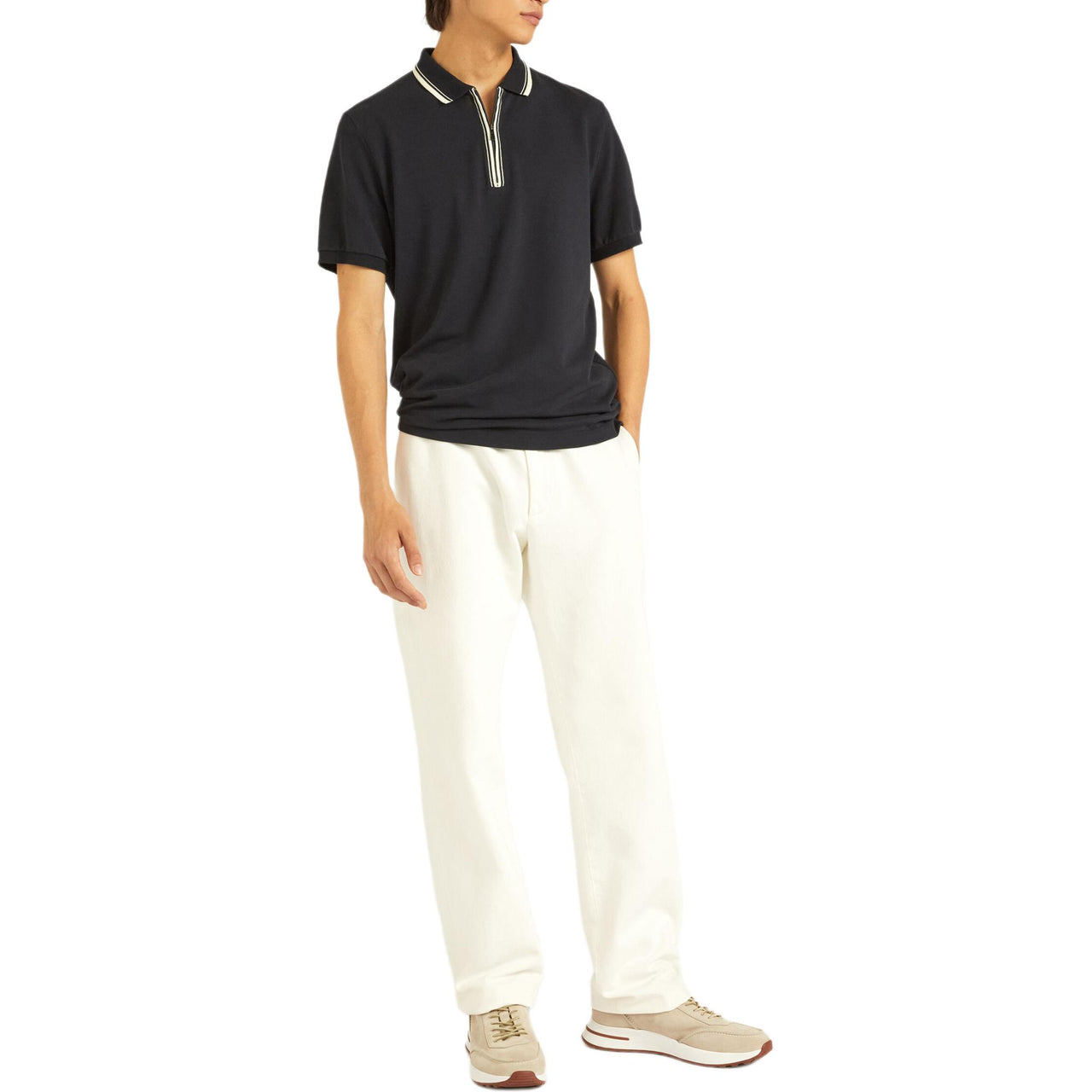 Loro Piana Polo Shirt Men's Marine Blue